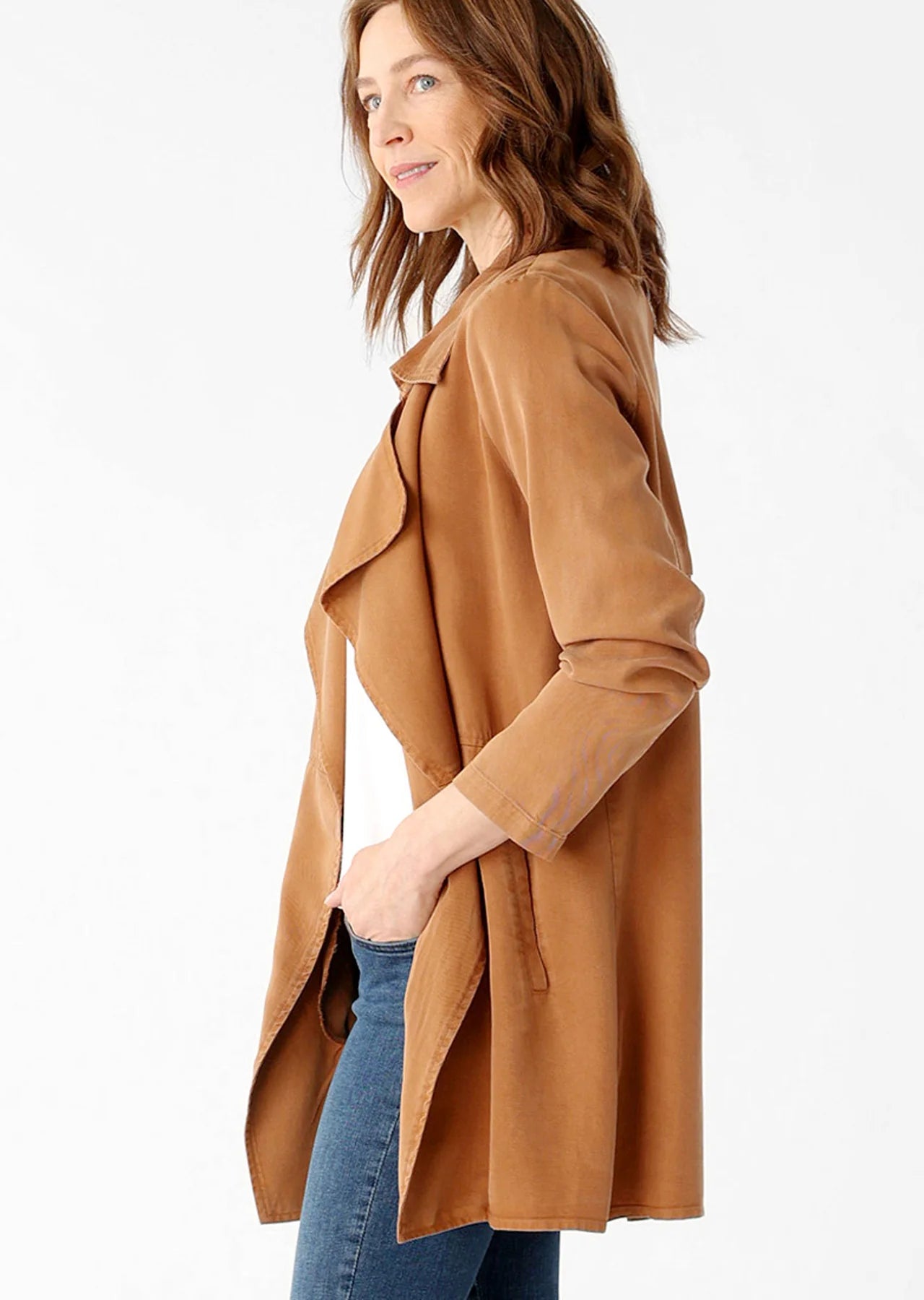 Lisette L Long Sleeve Trench Coat Kerry Twill 