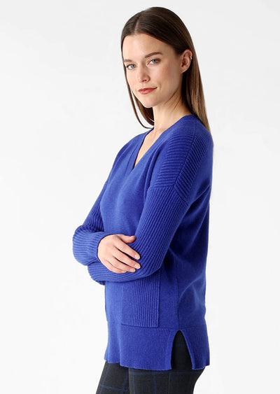 Lisette L Andrea Fabric V-Neck Sweater 