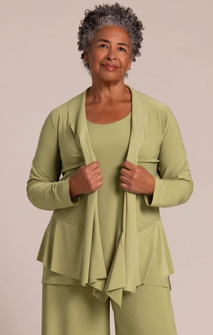 Splice Roll Neck Cardigan Style 25180-3 – Dream Pants