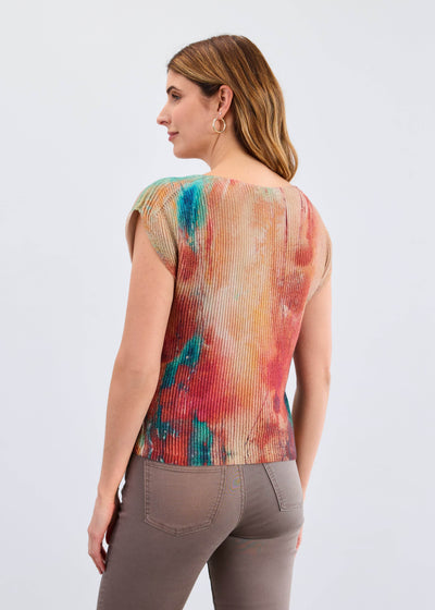 Cap Sleeve Printed Sweater - Dream Pants