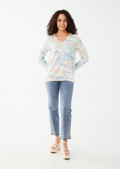 French Dressing Jeans Printed Long Sleeve Sweater 