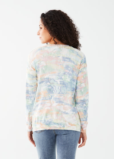 French Dressing Jeans Printed Long Sleeve Sweater 