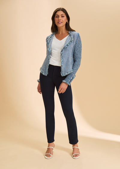 Deconstructed Knit Tweet Jacket French Dressing Jeans