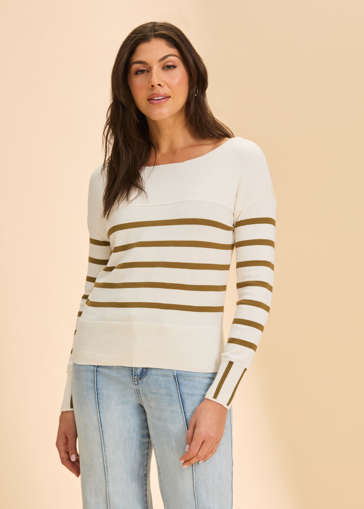 Long Sleeve Stripe Sweater French Dressing Jeans