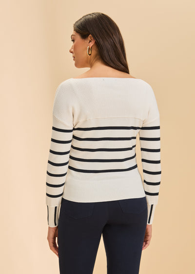 Long Sleeve Stripe Sweater French Dressing Jeans