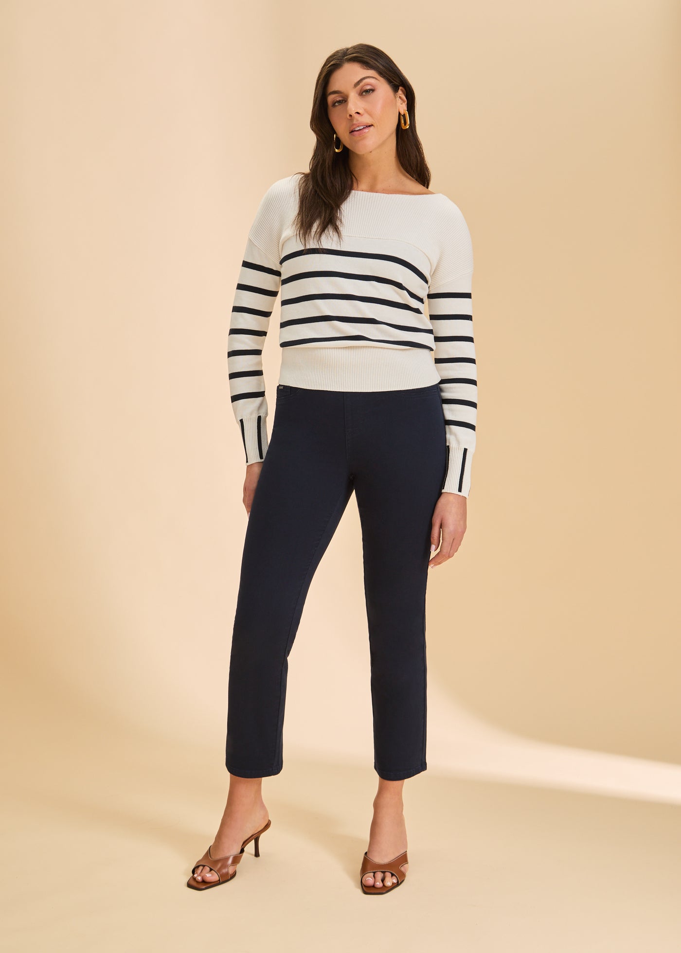 Long Sleeve Stripe Sweater French Dressing Jeans