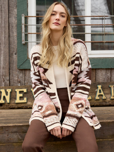 Space Dye Jacquard Cardigan Charlie B