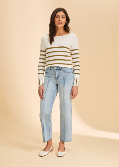 Olivia Crop Wide Ankle French Dressing Jeans