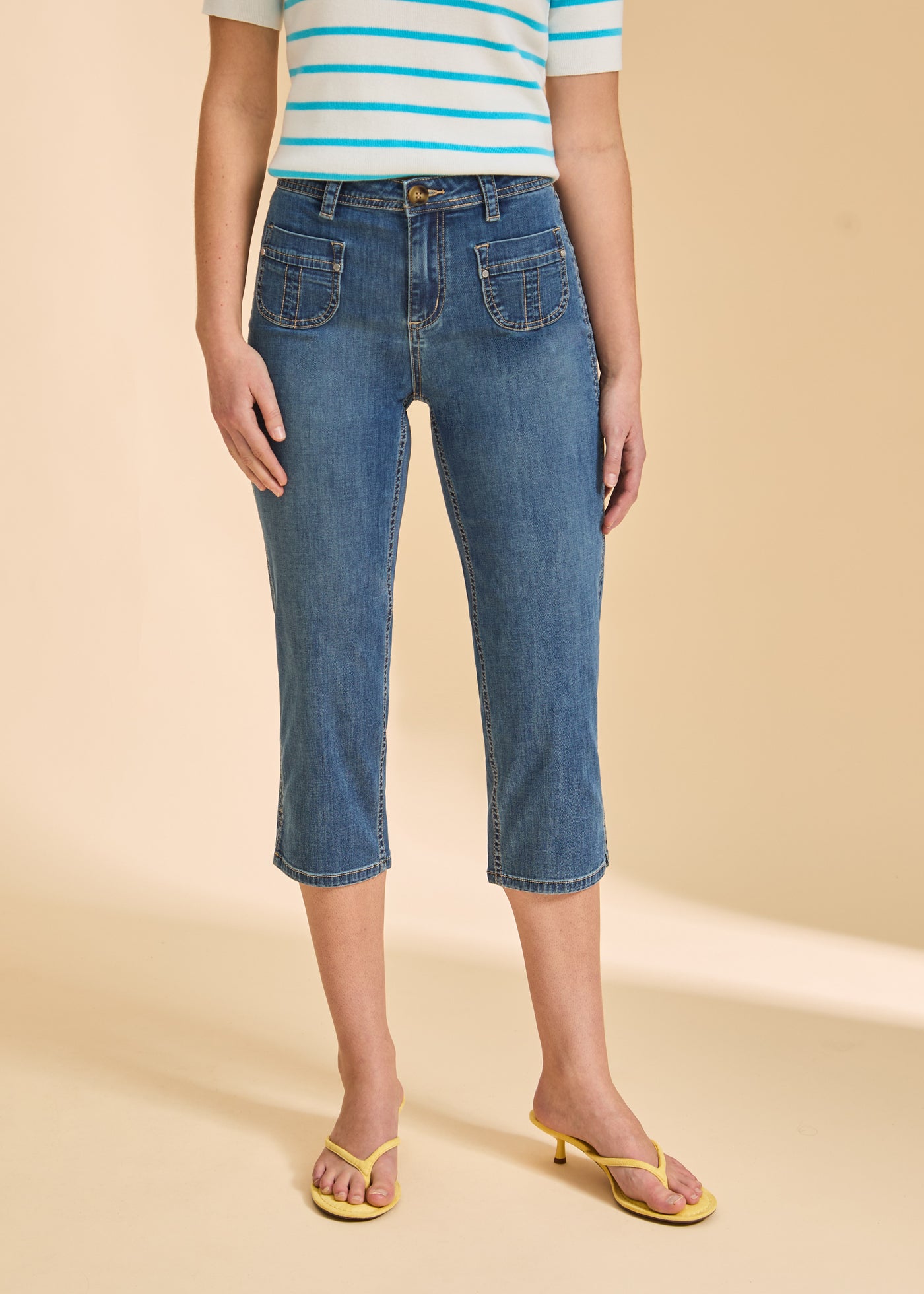 Olivia Capri French Dressing Jeans