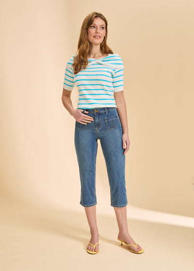 Olivia Capri French Dressing Jeans
