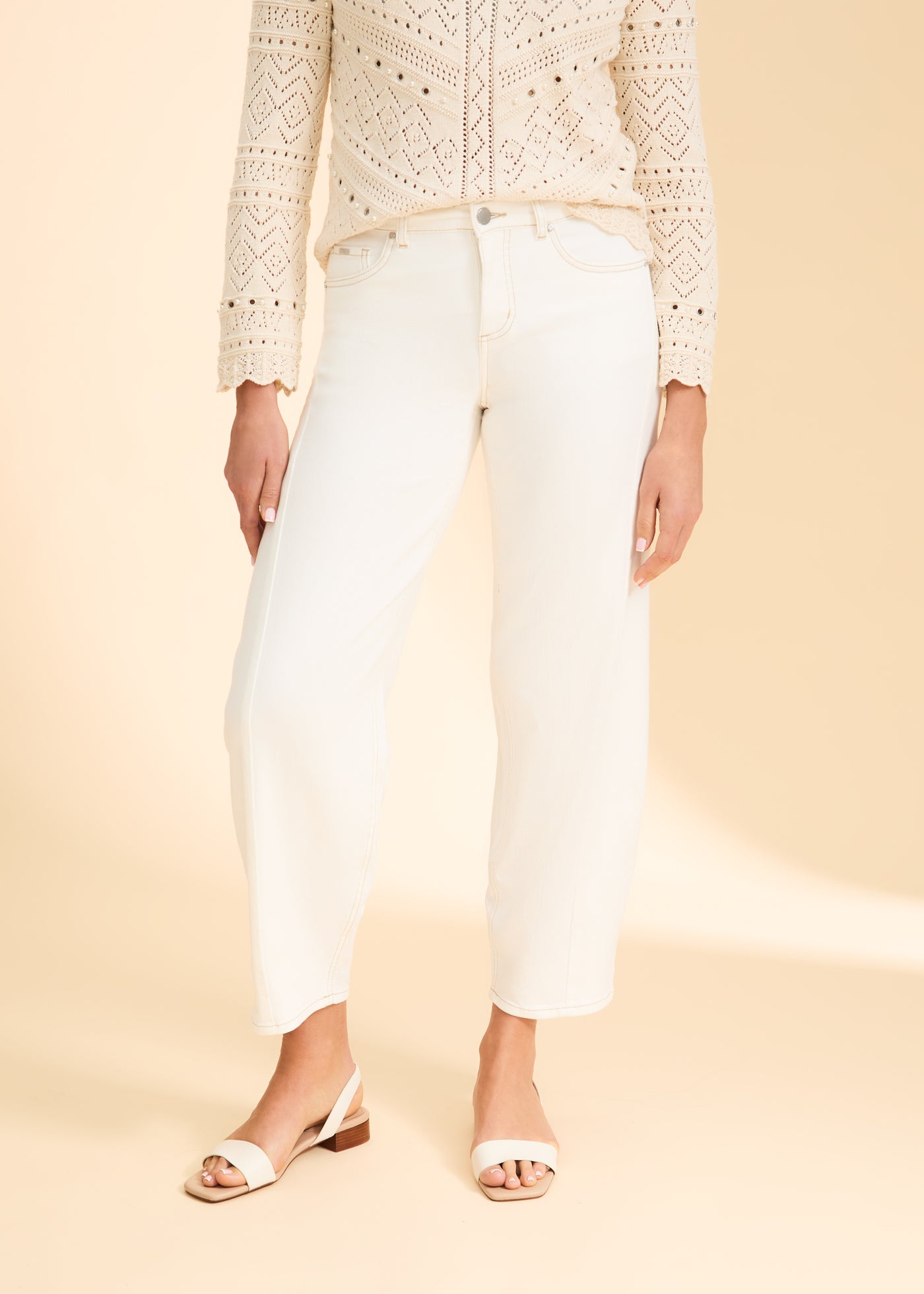 Girlfriend Barrel Ankle French Dressing Jeans