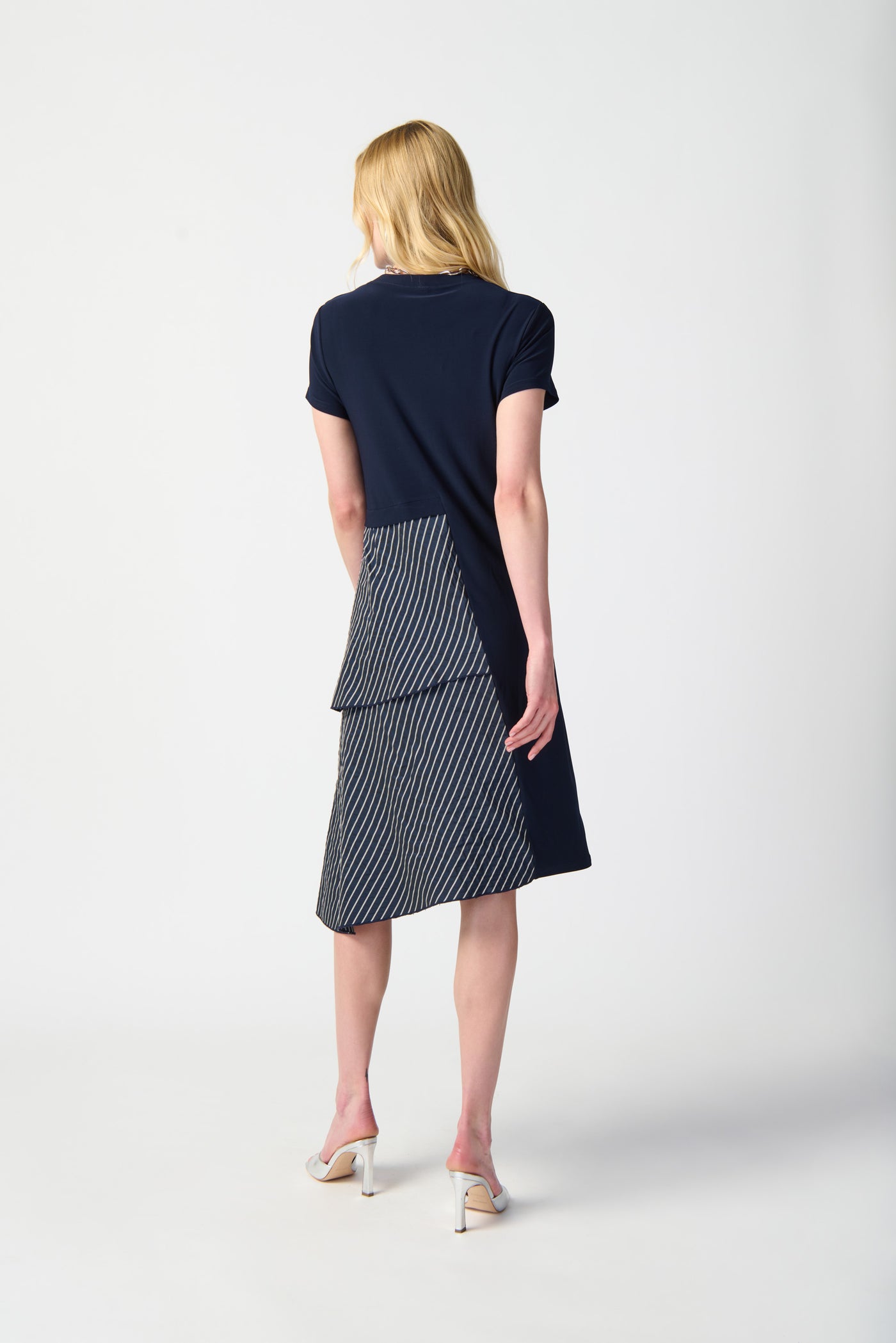 Joseph Ribkoff Silky Knit And Memory Asymmetrical Dress 