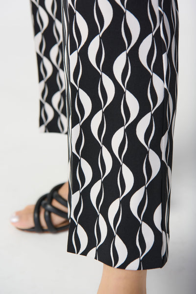 Joseph Ribkoff Geometric Print Silky Knit Pull-On Pants 