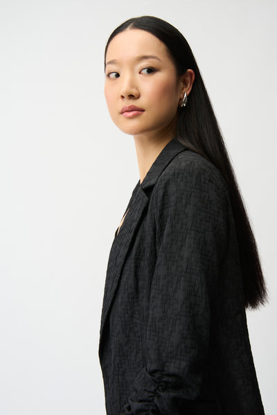 Woven Jacquard Texture Boxy Blazer Joseph Ribkoff