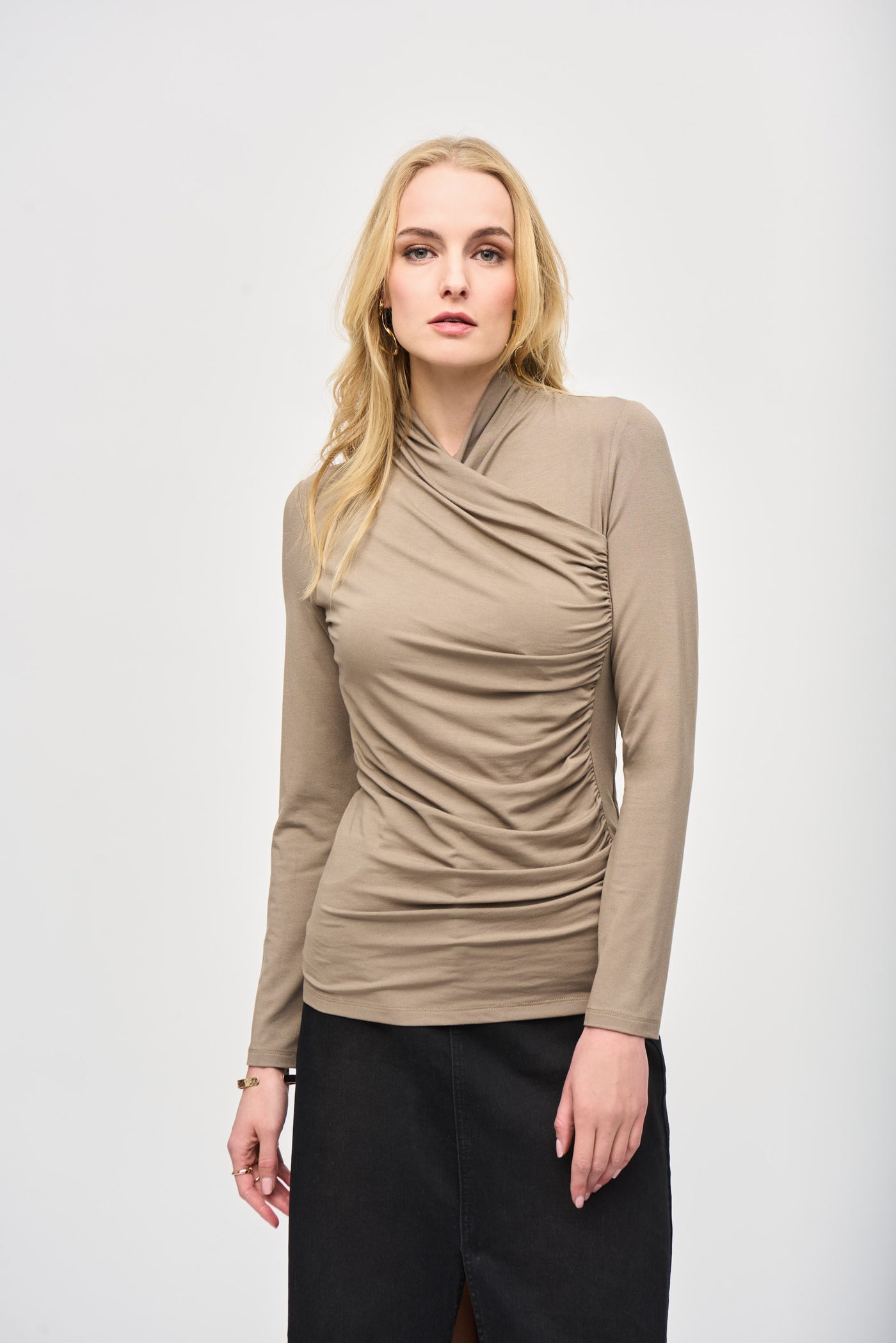 Jersey Knit Fitted Top Joseph Ribkoff