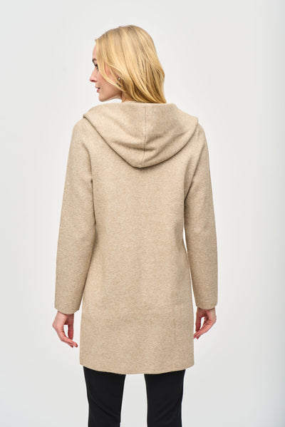 Sweater Knit Hooded Cover-Up Joseph Ribkoff