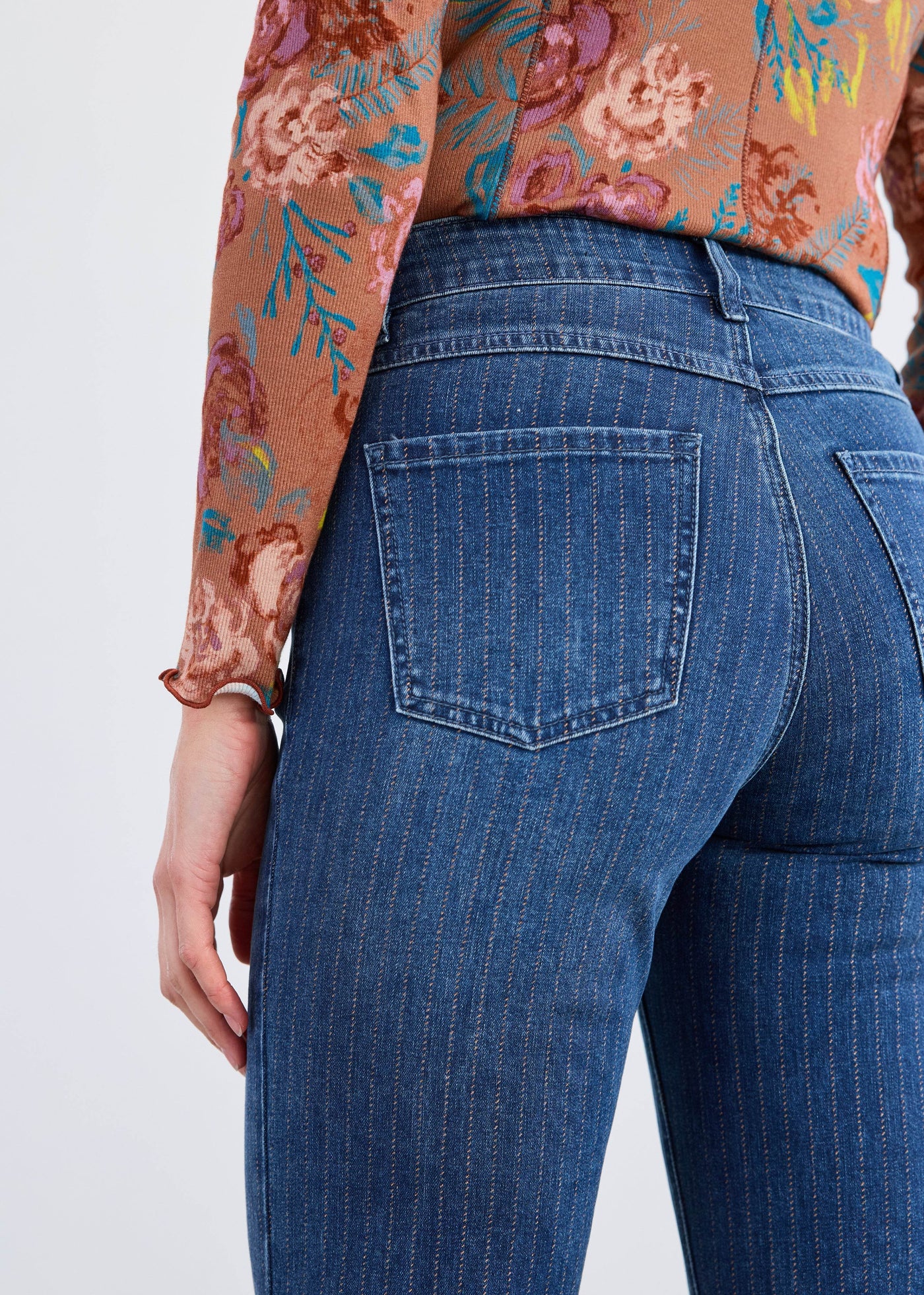 Olivia Pinstripe Straight Ankle - Dream Pants