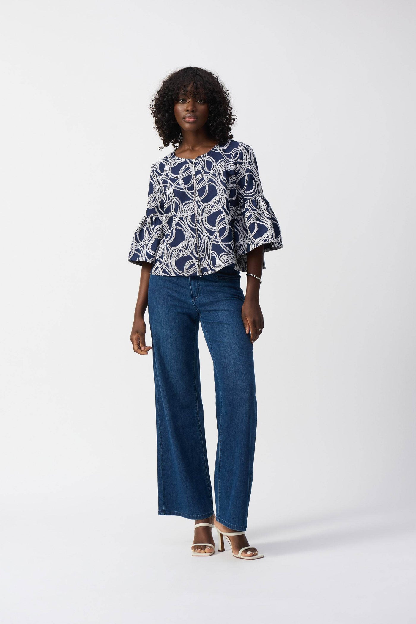 Abstract Jacquard Trapeze Jacket - Dream Pants
