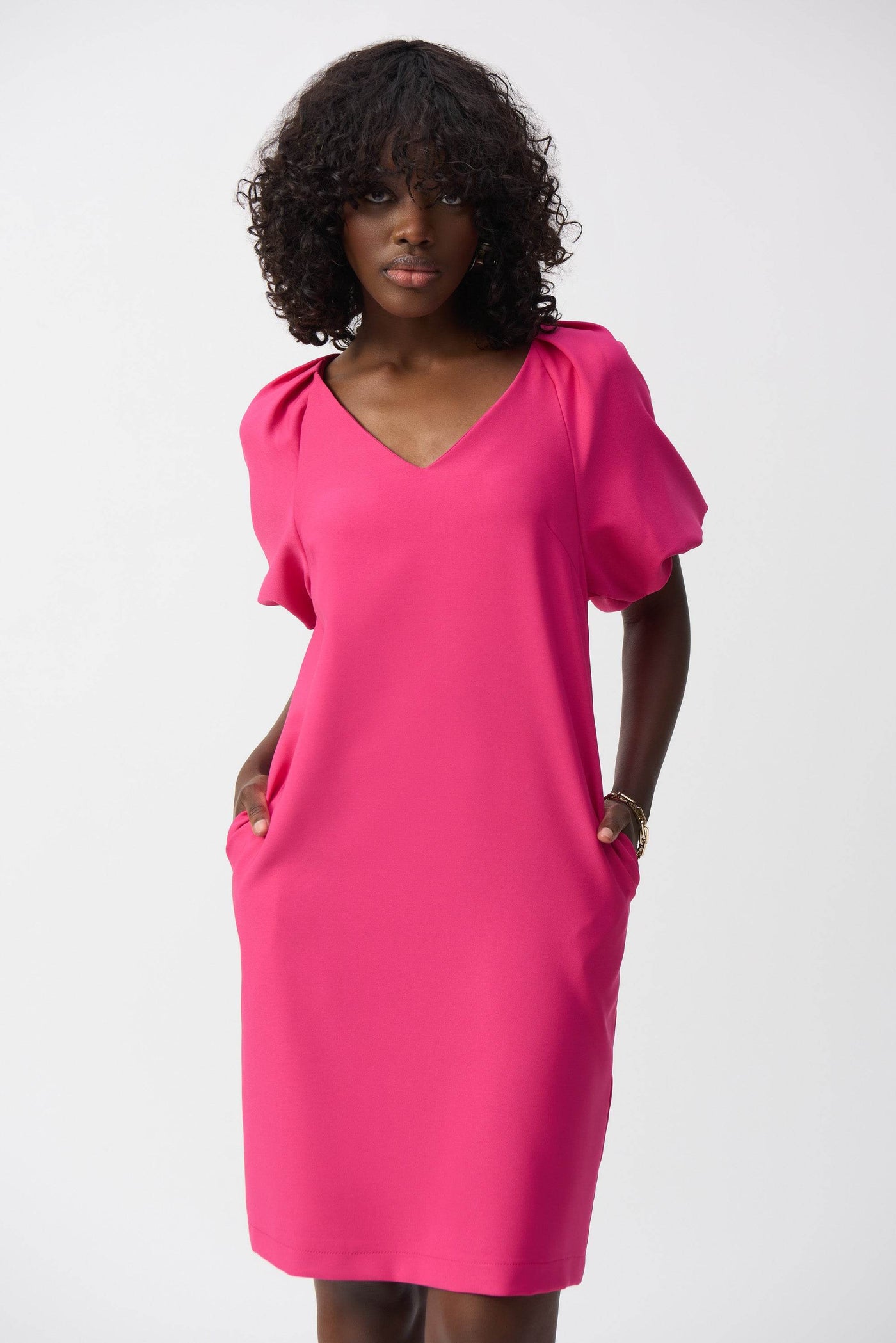 Lux Twill Puff Sleeve Dress - Dream Pants