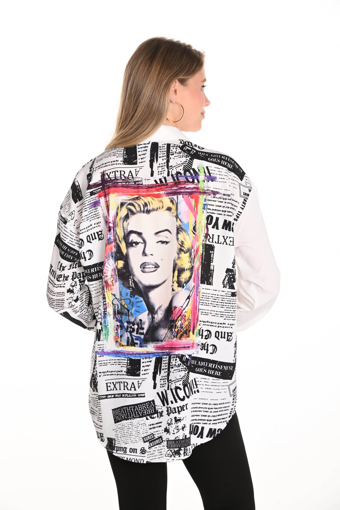 Buttoned Graphic Print Shirt - Dream Pants