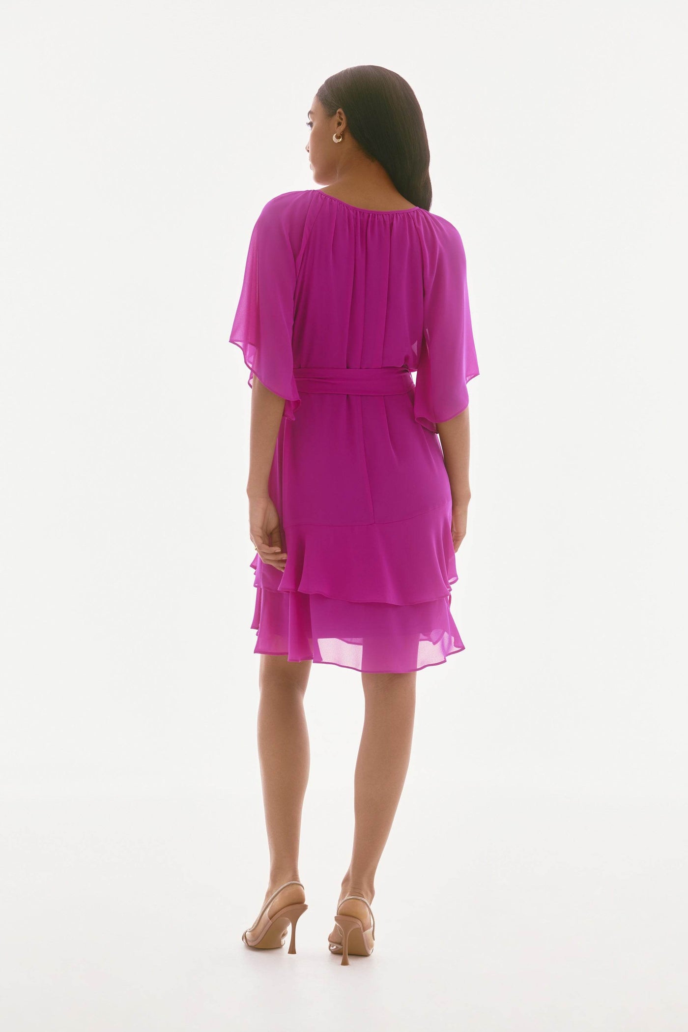 Signature Chiffon Belted A-Line Dress - Dream Pants