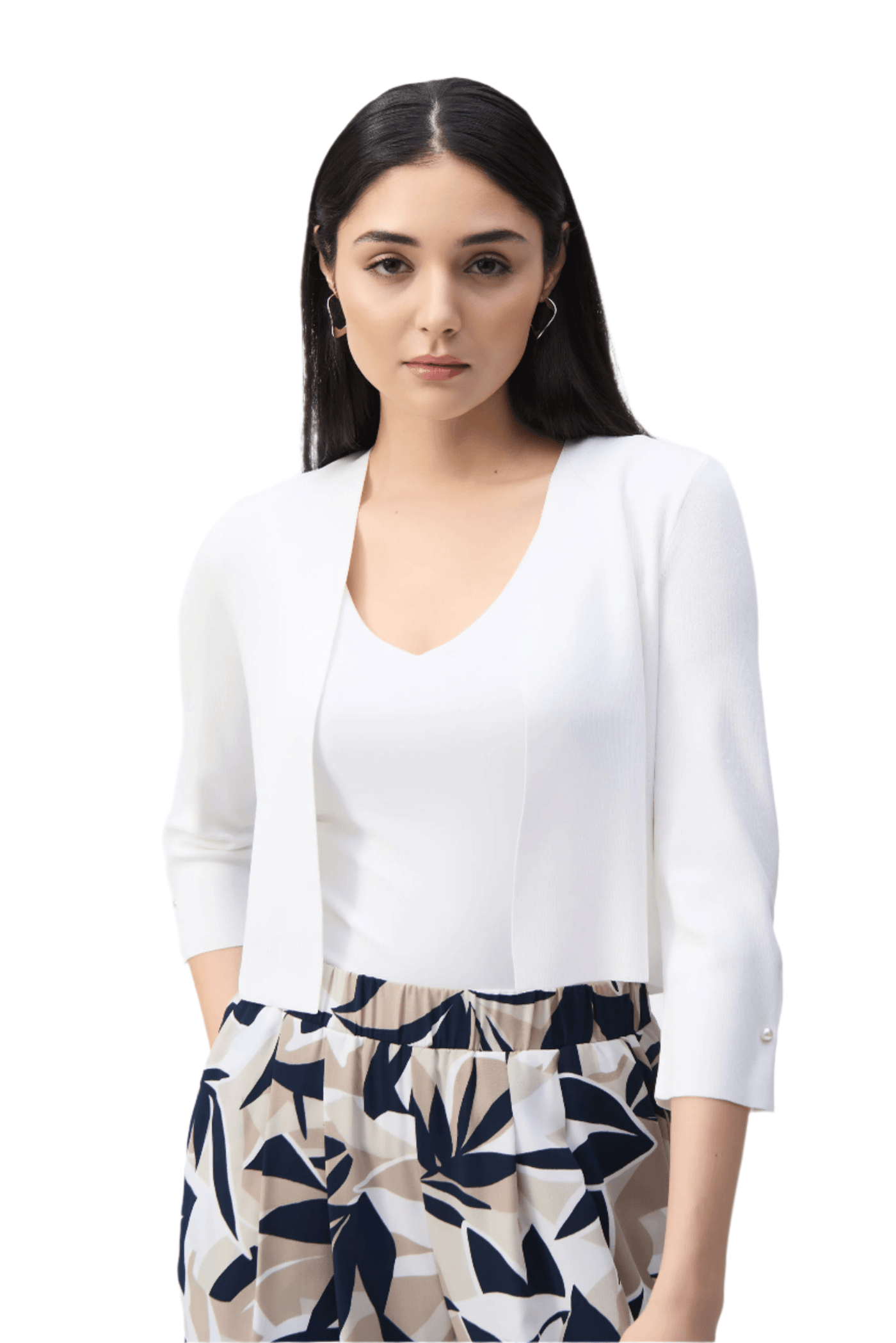 Sweater Knit Cover-Up with Pearl Ornament - Dream Pants