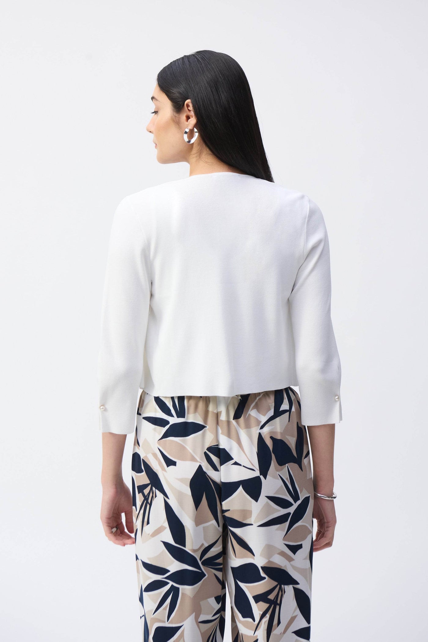 Sweater Knit Cover-Up with Pearl Ornament - Dream Pants