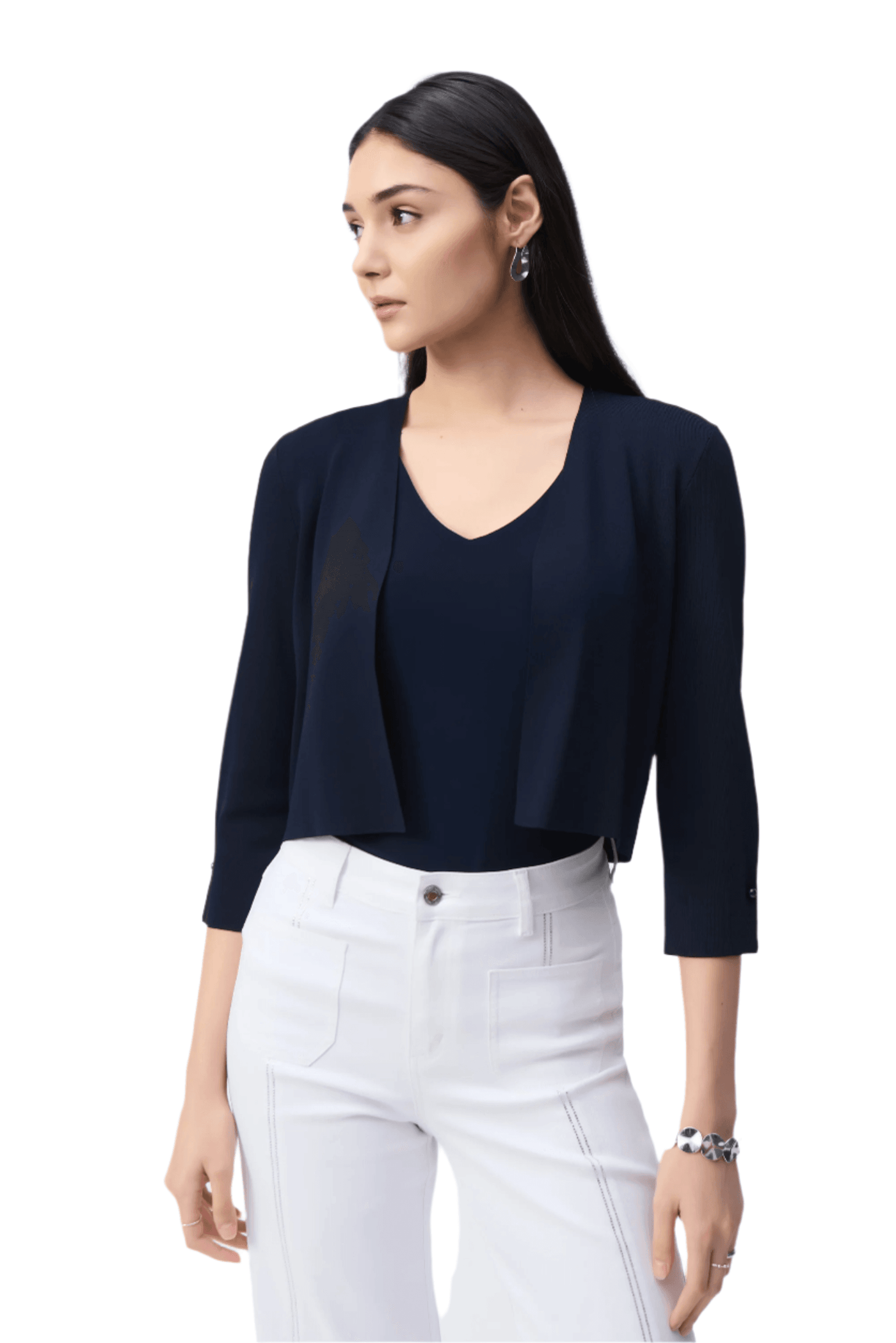 Sweater Knit Cover-Up with Pearl Ornament - Dream Pants