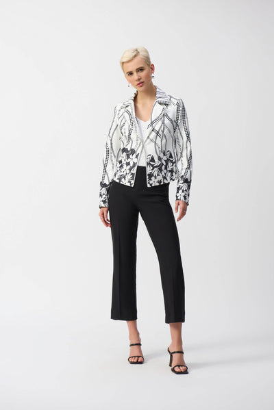 Faux Suede Floral Print Jacket - Dream Pants
