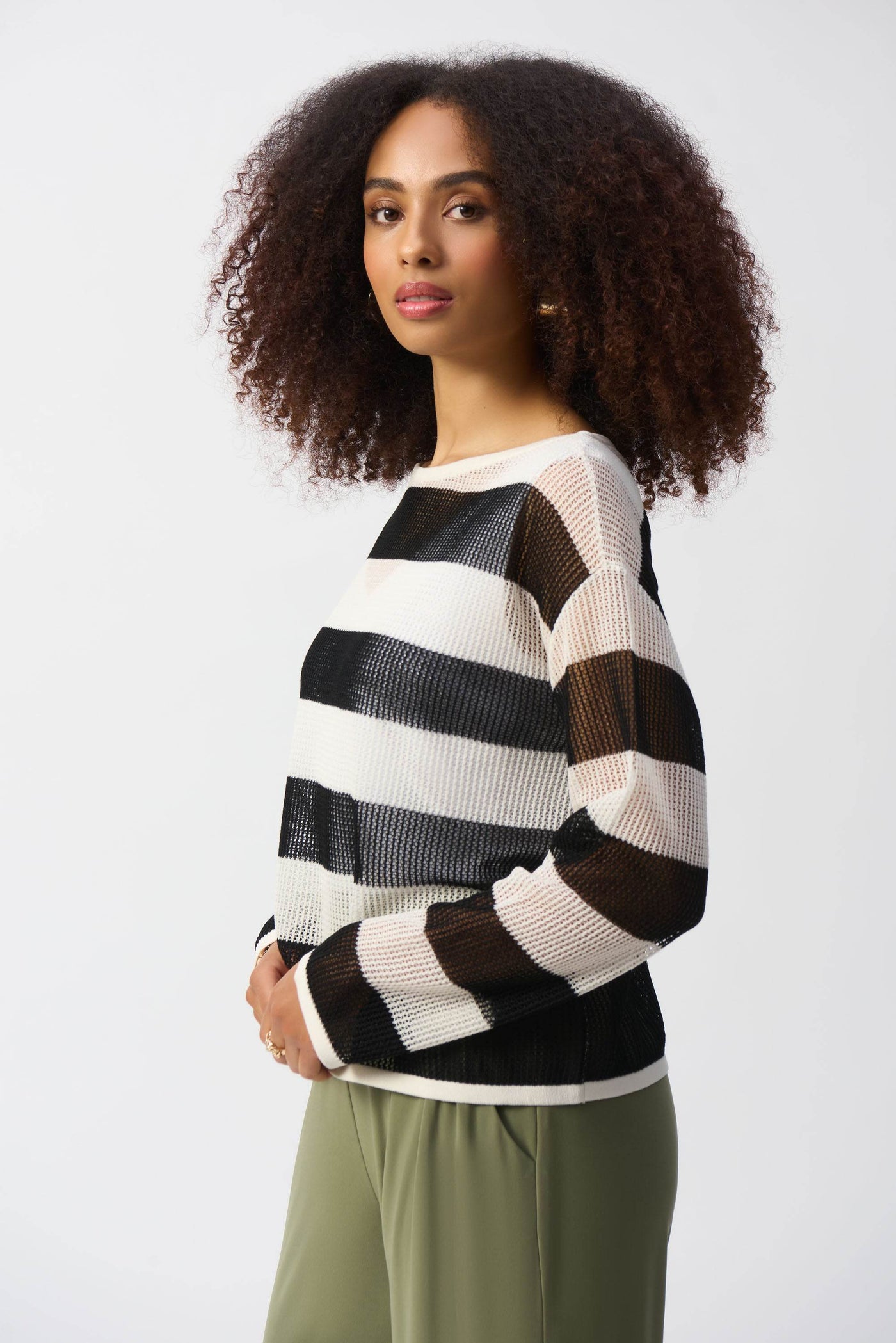 Striped Sweater Knit Pullover - Dream Pants