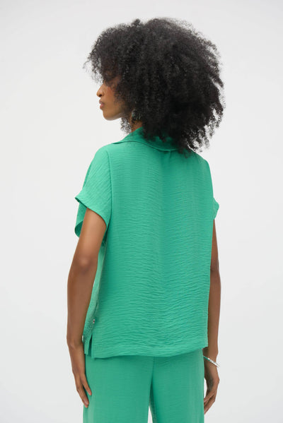 Gauze Cowl Neck Straight Top - Dream Pants