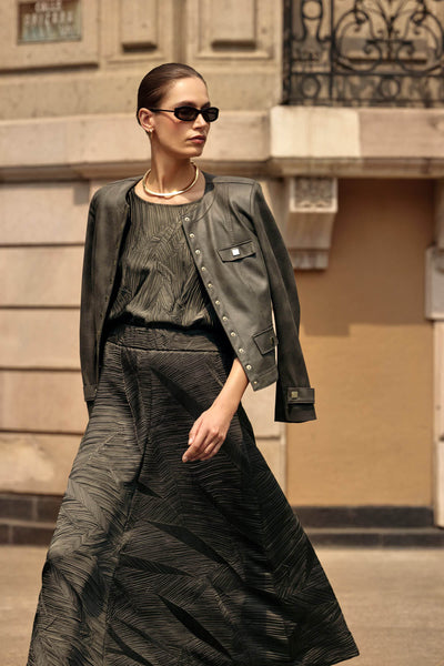 Pleated Satin Boxy Top - Dream Pants