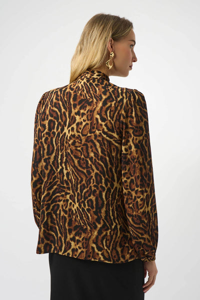 Recycled Georgette Animal Print Straight Top - Dream Pants