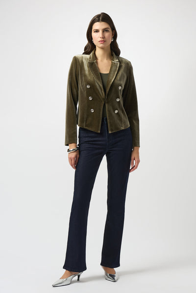 Velvet Knit Fitted Blazer Joseph Ribkoff
