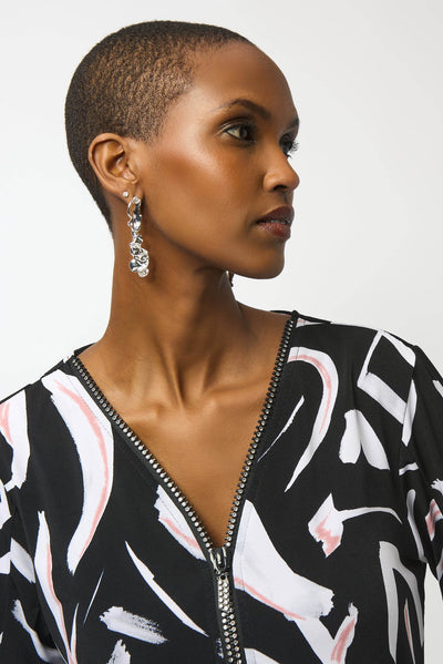 Silky Knit Printed Fit And Flare Tunic - Dream Pants