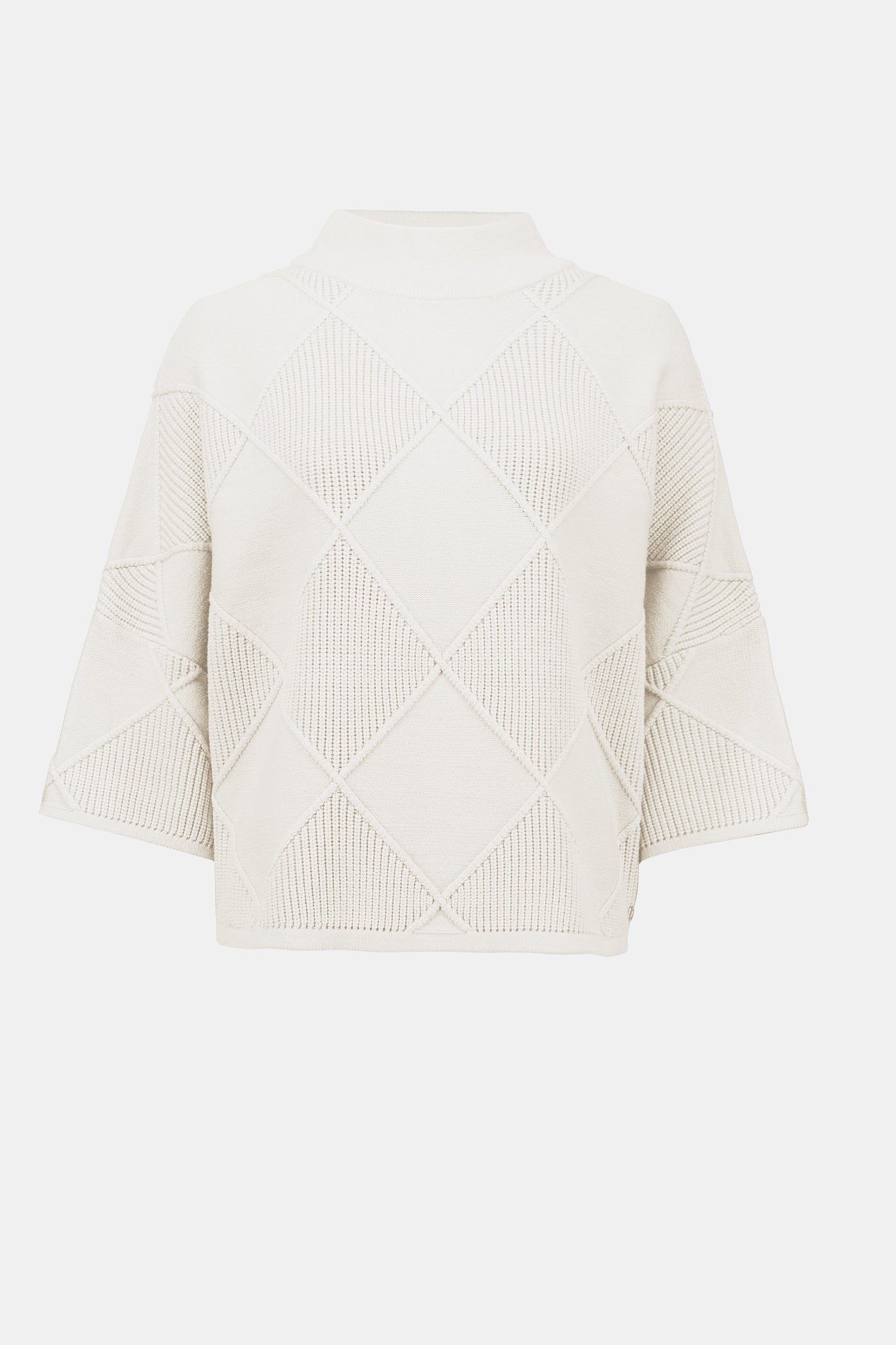 Textured Sweater Knit Mock Neck Pullover Joseph Ribkoff