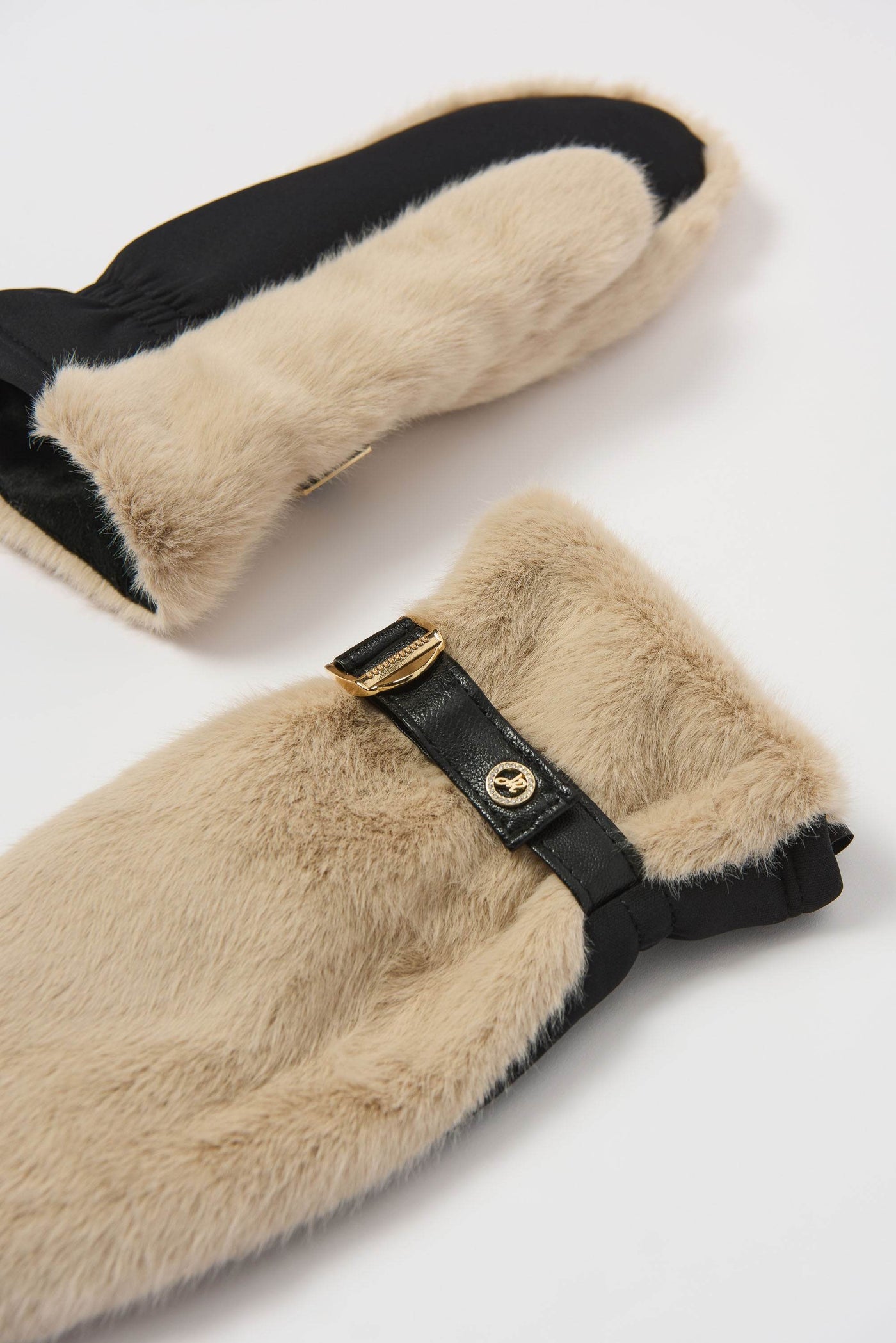 Faux Fur and Leatherette Mittens - Dream Pants