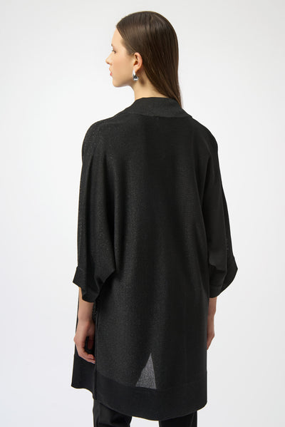 Sweater Knit Cover-Up with Iron-On Detail Joseph Ribkoff
