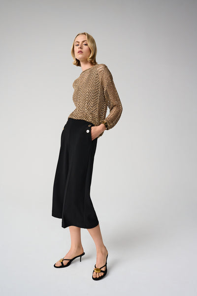 Silky Knit Pull-On Culotte Pants Joseph Ribkoff