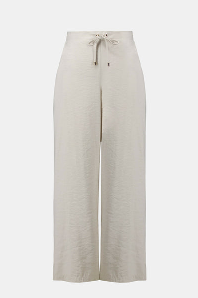 Recycled Textured Woven Wide Leg Pull-On Pants Joseph Ribkoff