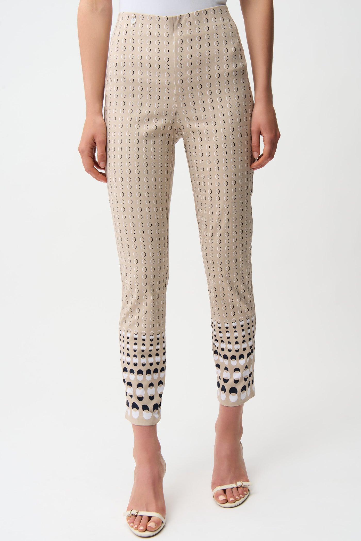 Millennium Geometric Print Straight Pull-On Pants Joseph Ribkoff