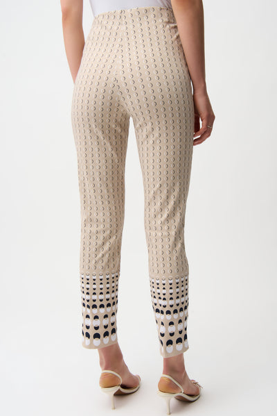 Millennium Geometric Print Straight Pull-On Pants Joseph Ribkoff