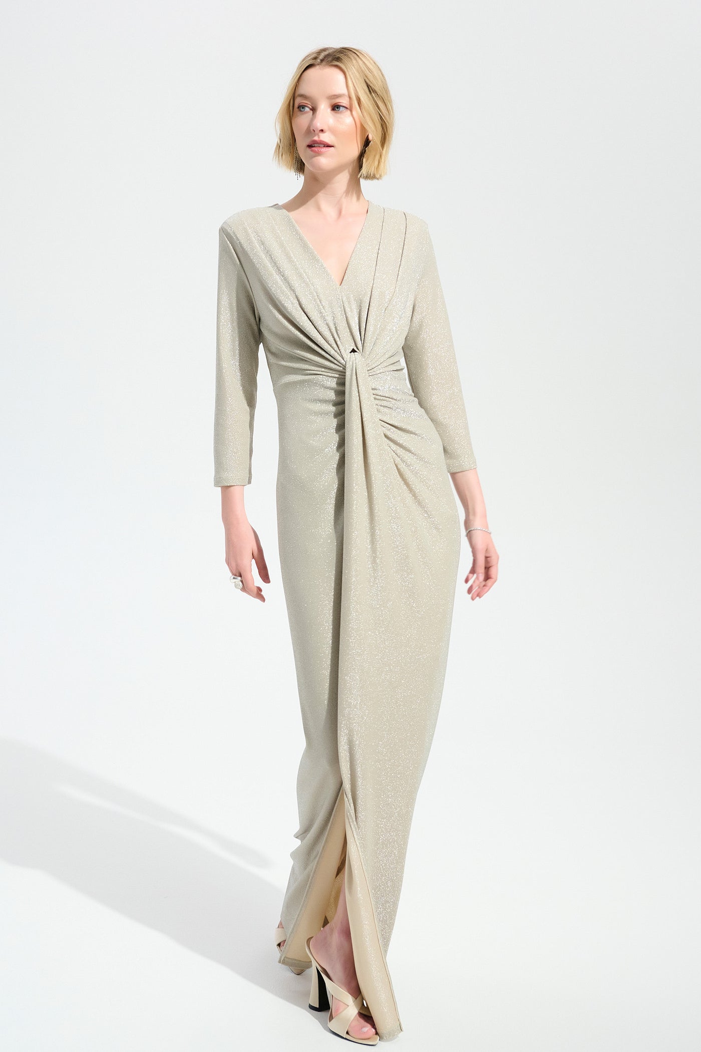 chinese dress ladies Joseph Ribkoff Long Sleeve Maxi Dress Style 24991Size 14 – Pomp and Port