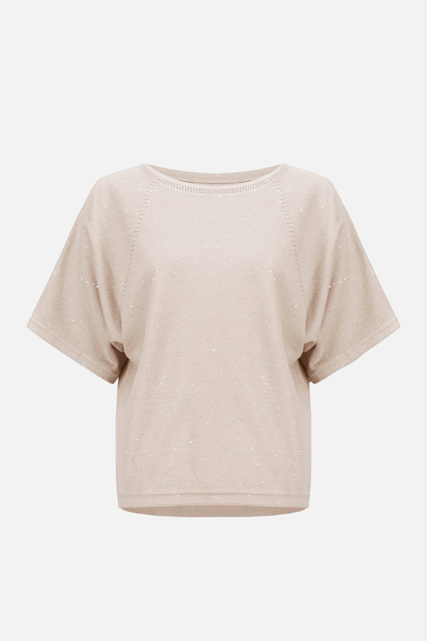 Sequins Yarn Short Sleeve Sweater Joseph Ribkoff