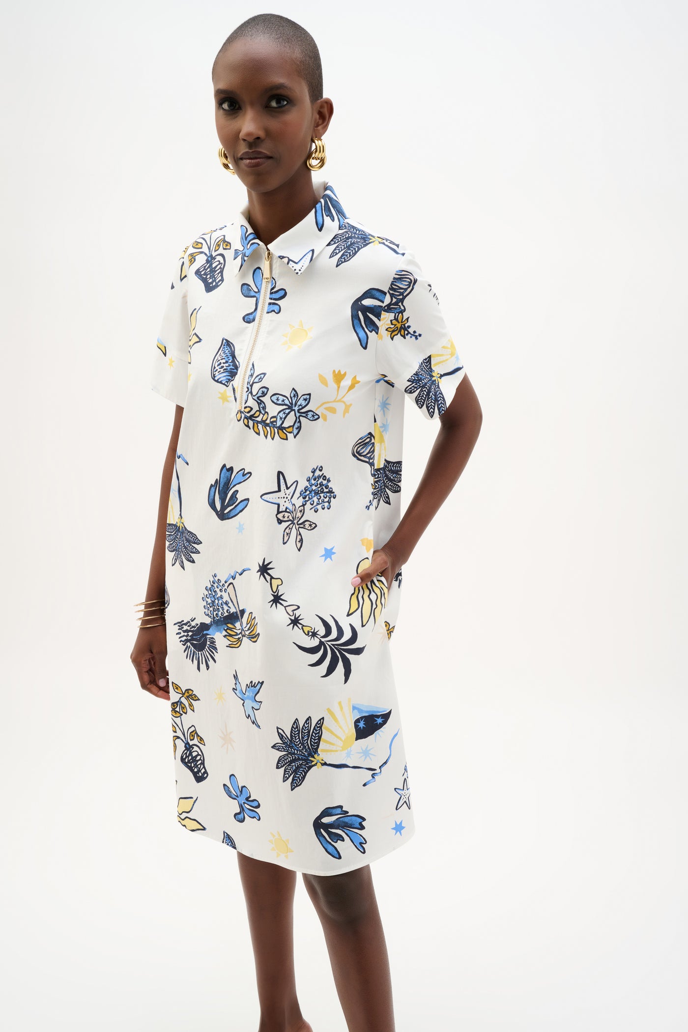 cotton tropical dress Joseph Ribkoff Casual Floral Shirt Style 262139 - Ivory adjustable crisscross back spaghetti Shoe Size:7.5 Sherri Hill 56392 | Subclass:MAXI DRESS