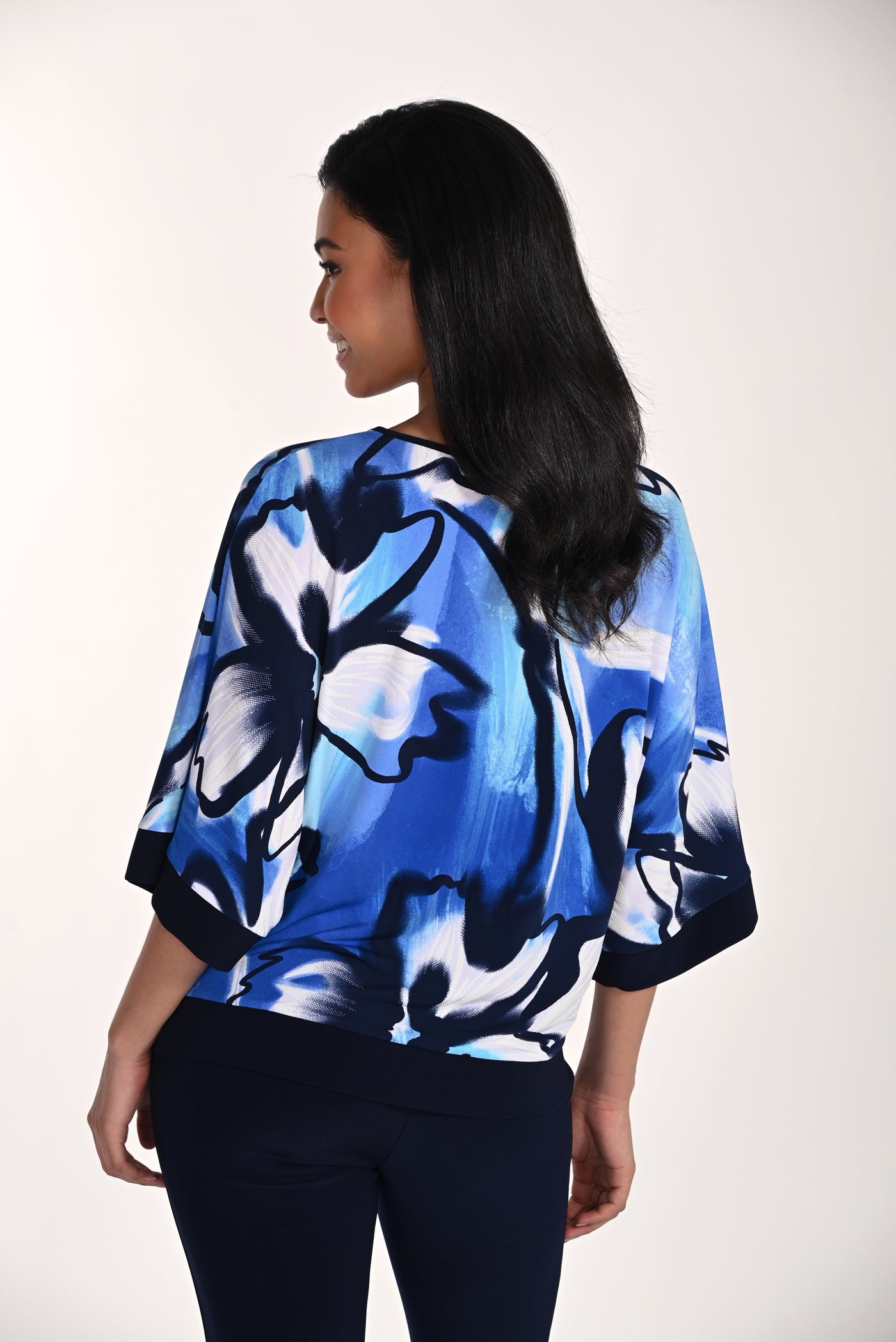 Ocean Bloom Boxy Top Frank Lyman