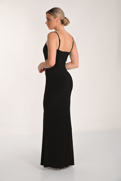 Crystal Bow Evening Gown Frank Lyman