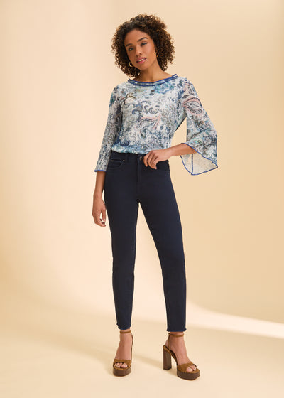 Olivia Slim Ankle French Dressing Jeans