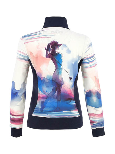 Watercolor Golf Zip Jacket - Dream Pants