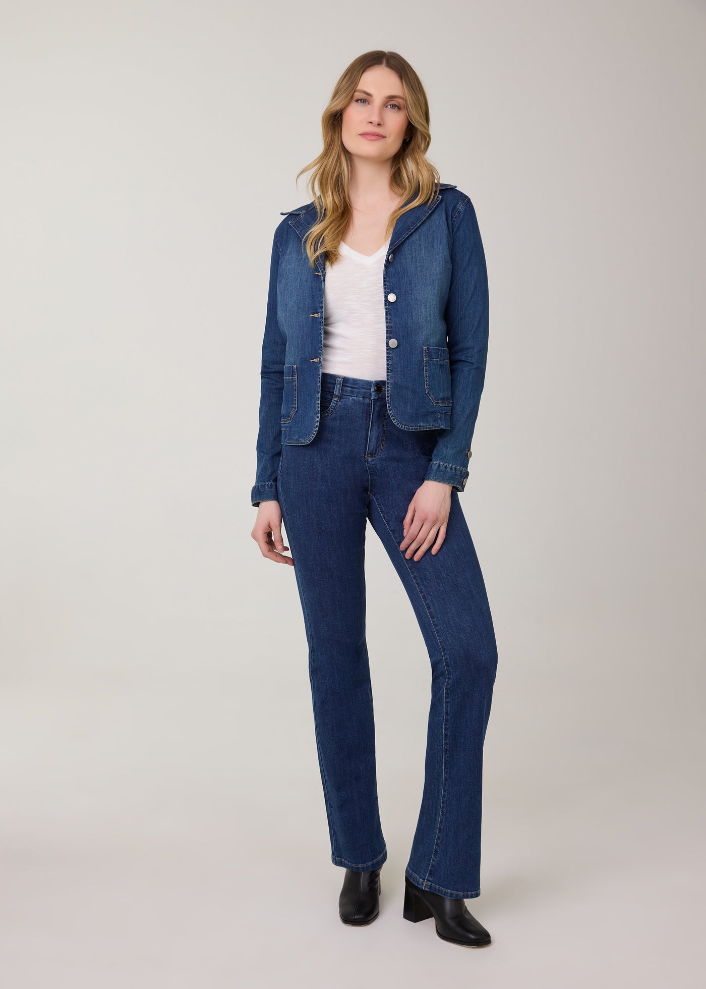 french dressing jeans French Dressing Jeans Petite Peggy Bootleg Jean 8783250 – Dream Pants